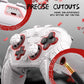 PlayVital Samurai Armor Edition Silicone Case for Switch 2 Pro Controller, for Nintendo Switch 2 Pro Controller Shockproof Skin Cover with Back Button Caps & Thumb Grip & Sticker - White PlayVital