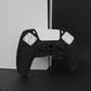 PlayVital Samurai Edition Anti-Slip Silicone Cover Skin with Thumb Grip Caps for PS5 Wireless Controller - Black - BWPF001 PlayVital