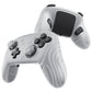 PlayVital Samurai Edition Protective Silicone Case for Nintendo Switch 2 Pro Controller with Back Button Caps & Thumb Grips - Clear White PlayVital