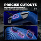 PlayVital Samurai Edition Protective Silicone Case for Nintendo Switch 2 Pro Controller with Back Button Caps & Thumb Grips & Stickers - Blue PlayVital