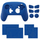 PlayVital Samurai Edition Protective Silicone Case for Nintendo Switch 2 Pro Controller with Back Button Caps & Thumb Grips & Stickers - Blue PlayVital