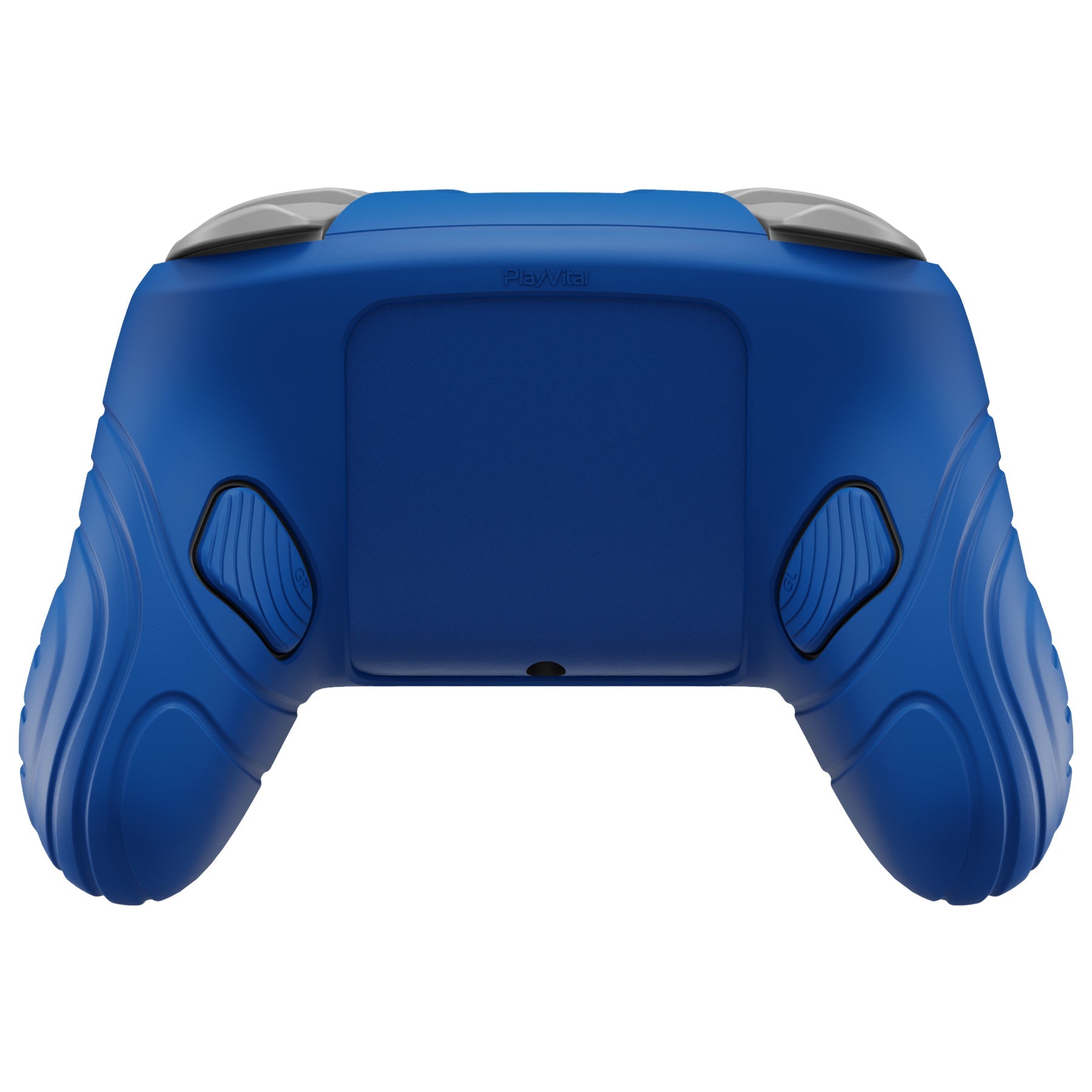PlayVital Samurai Edition Protective Silicone Case for Nintendo Switch 2 Pro Controller with Back Button Caps & Thumb Grips & Stickers - Blue PlayVital