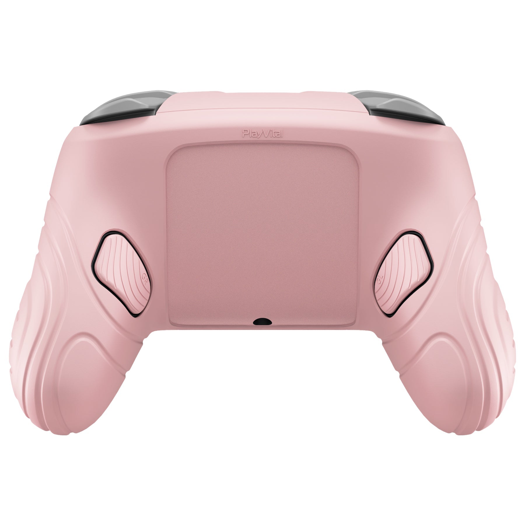 PlayVital Samurai Edition Protective Silicone Case for Nintendo Switch 2 Pro Controller with Back Button Caps & Thumb Grips & Stickers - Cherry Blossoms Pink PlayVital