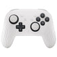 PlayVital Samurai Edition Protective Silicone Case for Nintendo Switch 2 Pro Controller with Back Button Caps & Thumb Grips & Stickers - White PlayVital