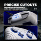 PlayVital Samurai Edition Protective Silicone Case for Nintendo Switch 2 Pro Controller with Back Button Caps & Thumb Grips & Stickers - White PlayVital