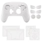 PlayVital Samurai Edition Protective Silicone Case for Nintendo Switch 2 Pro Controller with Back Button Caps & Thumb Grips & Stickers - White PlayVital
