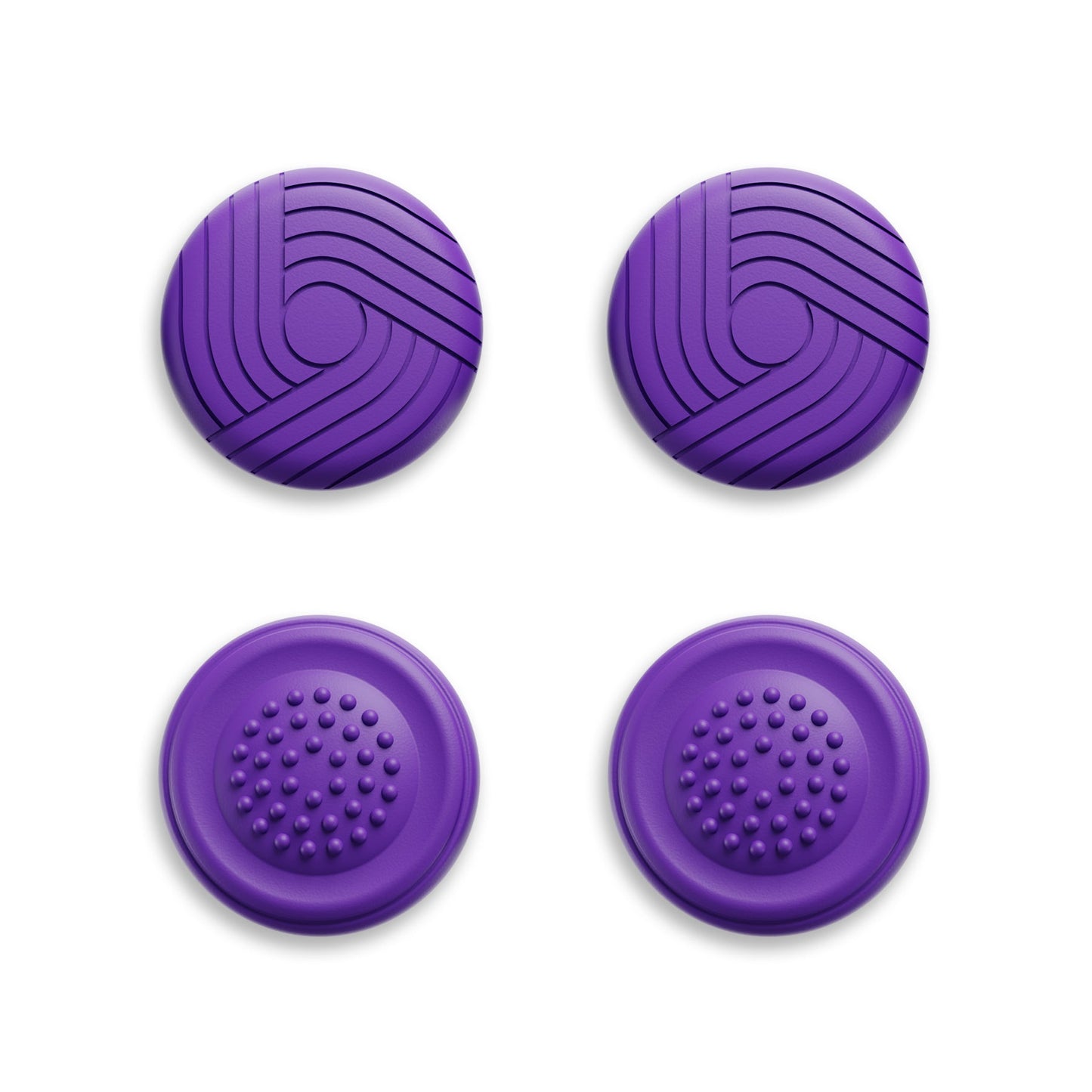 PlayVital Samurai & Guardian Edition 4-Pack Thumb Grips for Steam Controller 2 (2026), Anti-Slip Textured Grip Caps - Purple PlayVital