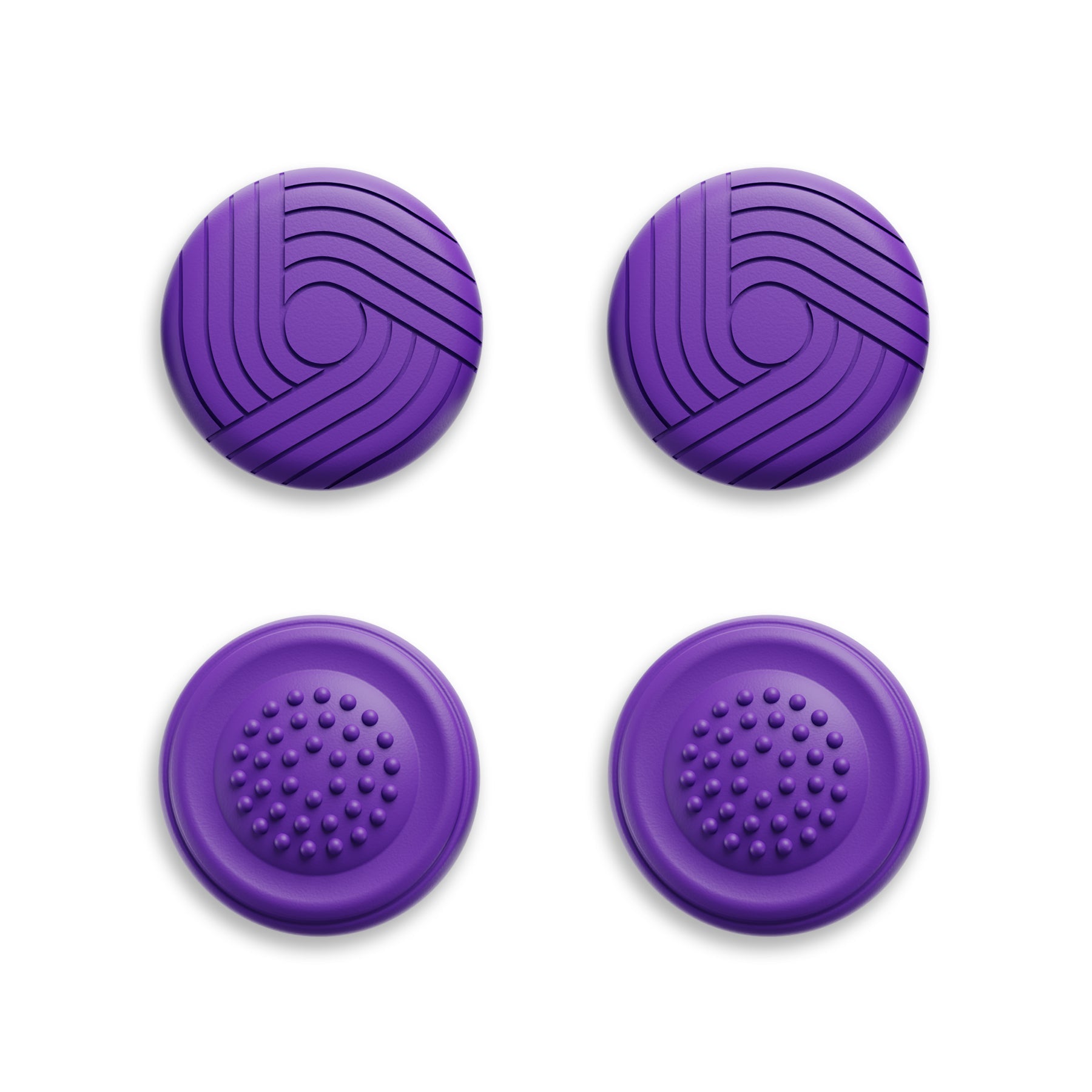 PlayVital Samurai & Guardian Edition 4-Pack Thumb Grips for Steam Controller 2 (2026), Anti-Slip Textured Grip Caps - Purple PlayVital