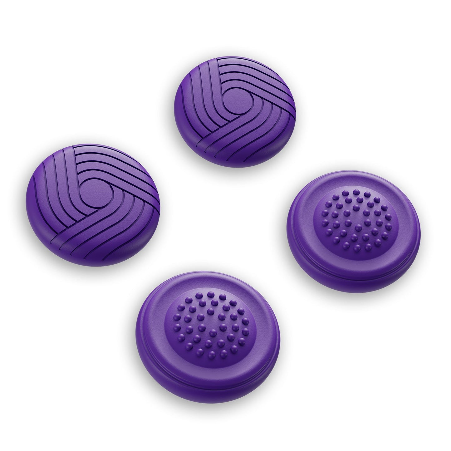 PlayVital Samurai & Guardian Edition 4-Pack Thumb Grips for Steam Controller 2 (2026), Anti-Slip Textured Grip Caps - Purple PlayVital