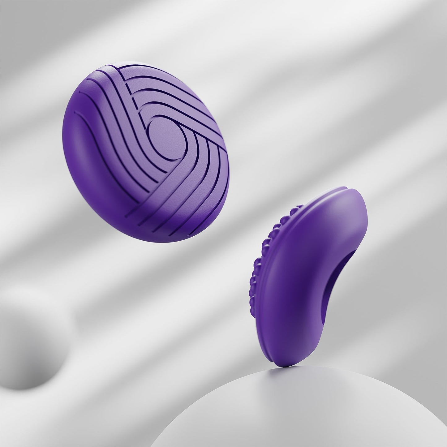 PlayVital Samurai & Guardian Edition 4-Pack Thumb Grips for Steam Controller 2 (2026), Anti-Slip Textured Grip Caps - Purple PlayVital