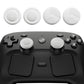 PlayVital Samurai & Guardian Edition 4-Pack Thumb Grips for Steam Controller 2 (2026), Anti-Slip Textured Grip Caps - White PlayVital