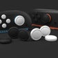 PlayVital Silicone Button Covers and Thumb Grip Set for Nintendo Switch 2 (2025), 8 Pcs Colorful ABXY Directional Button Caps & 4 Joystick Caps for Joycon 2 - Black & White PlayVital