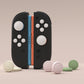 PlayVital Silicone Button Covers and Thumb Grip Set for Nintendo Switch 2 (2025), 8 Pcs Colorful ABXY Directional Button Caps & 4 Joystick Caps for Joycon 2 - White & Yellow & Pink & Matcha Green PlayVital