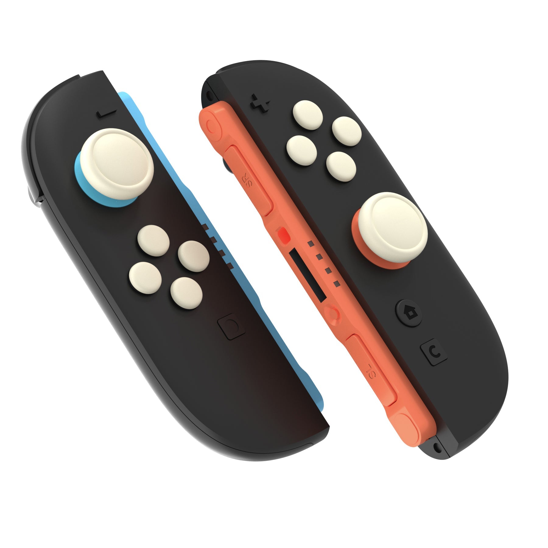 PlayVital Silicone Button Covers and Thumb Grip Set for Nintendo Switch 2 (2025), ABXY Directional Button Caps for Joycon 2 - Antique Yellow PlayVital