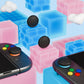 PlayVital Silicone Button Covers and Thumb Grip Set for Nintendo Switch 2 (2025), ABXY Directional Button Caps for Joycon 2 - Black PlayVital