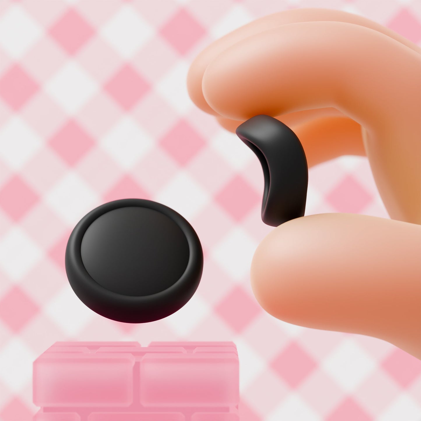 PlayVital Silicone Button Covers and Thumb Grip Set for Nintendo Switch 2 (2025), ABXY Directional Button Caps for Joycon 2 - Black PlayVital