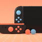 PlayVital Silicone Button Covers and Thumb Grip Set for Nintendo Switch 2 (2025), ABXY Directional Button Caps for Joycon 2 - Blue & Orange PlayVital