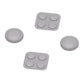 PlayVital Silicone Button Covers and Thumb Grip Set for Nintendo Switch 2 (2025), ABXY Directional Button Caps for Joycon 2 - New Hope Gray PlayVital