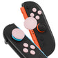 PlayVital Silicone Button Covers and Thumb Grip Set for Nintendo Switch 2 (2025), ABXY Directional Button Caps for Joycon 2 - Pink PlayVital