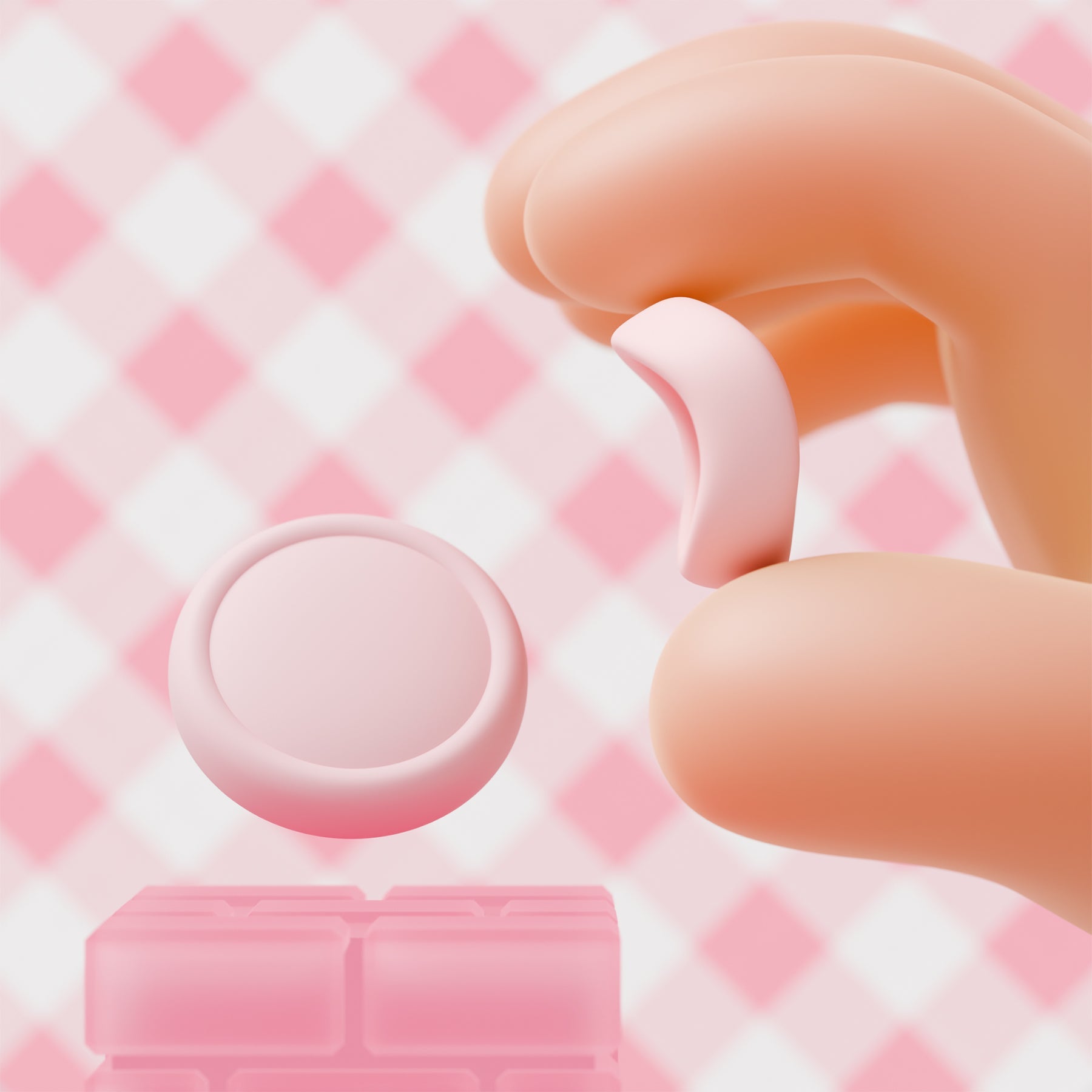 PlayVital Silicone Button Covers and Thumb Grip Set for Nintendo Switch 2 (2025), ABXY Directional Button Caps for Joycon 2 - Pink PlayVital