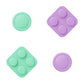 PlayVital Silicone Button Covers and Thumb Grip Set for Nintendo Switch 2 (2025), ABXY Directional Button Caps for Joycon 2 - Soft Violet & Mint Green PlayVital