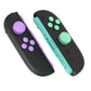 PlayVital Silicone Button Covers and Thumb Grip Set for Nintendo Switch 2 (2025), ABXY Directional Button Caps for Joycon 2 - Soft Violet & Mint Green PlayVital