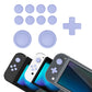 PlayVital Silicone Button Covers and Thumb Grip Set for Nintendo Switch & Switch OLED & Switch Lite ABXY Directional Key Button Caps with Switch Lite D-Pad Button Cap - Light Violet PlayVital