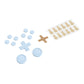PlayVital Silicone Button Covers and Thumb Grip Set for Nintendo Switch & Switch OLED & Switch Lite ABXY Directional Key Button Caps with Switch Lite D-Pad Button Cap - Sky Blue PlayVital