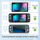 PlayVital Silicone Button Covers and Thumb Grip Set for Nintendo Switch & Switch OLED & Switch Lite ABXY Directional Key Button Caps with Switch Lite D-Pad Button Cap - Sky Blue PlayVital