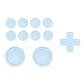 PlayVital Silicone Button Covers and Thumb Grip Set for Nintendo Switch & Switch OLED & Switch Lite ABXY Directional Key Button Caps with Switch Lite D-Pad Button Cap - Sky Blue PlayVital
