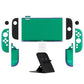 PlayVital Solid Color Series Hard Shell Protective Case with Foldable Stand & Thumb Grips for Nintendo Switch 2 - Chameleon Green Purple PlayVital