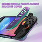 PlayVital Solid Color Series Hard Shell Protective Case with Foldable Stand & Thumb Grips for Nintendo Switch 2 - Chameleon Green Purple PlayVital