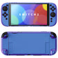 PlayVital Solid Color Series Hard Shell Protective Case with Foldable Stand & Thumb Grips for Nintendo Switch 2 - Chameleon Purple Blue PlayVital