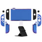 PlayVital Solid Color Series Hard Shell Protective Case with Foldable Stand & Thumb Grips for Nintendo Switch 2 - Chameleon Purple Blue PlayVital