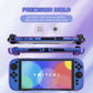 PlayVital Solid Color Series Hard Shell Protective Case with Foldable Stand & Thumb Grips for Nintendo Switch 2 - Chameleon Purple Blue PlayVital