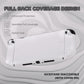 PlayVital Solid Color Series Hard Shell Protective Case with Foldable Stand & Thumb Grips for Nintendo Switch 2 - White PlayVital