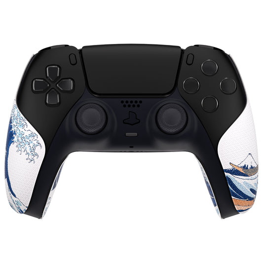 PlayVital Split Design Anti-Skid Sweat-Absorbent Premium Grip for PS5 Controller - The Great Wave