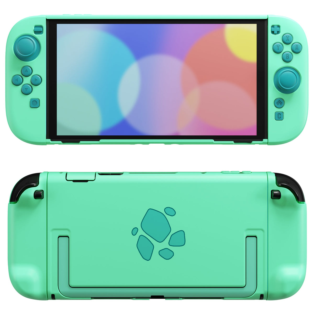 PlayVital Sprite Codex Protective Hard Case with Split Grips, Thumb Grips & Button Caps for Nintendo Switch 2 - Leaf Mark PlayVital
