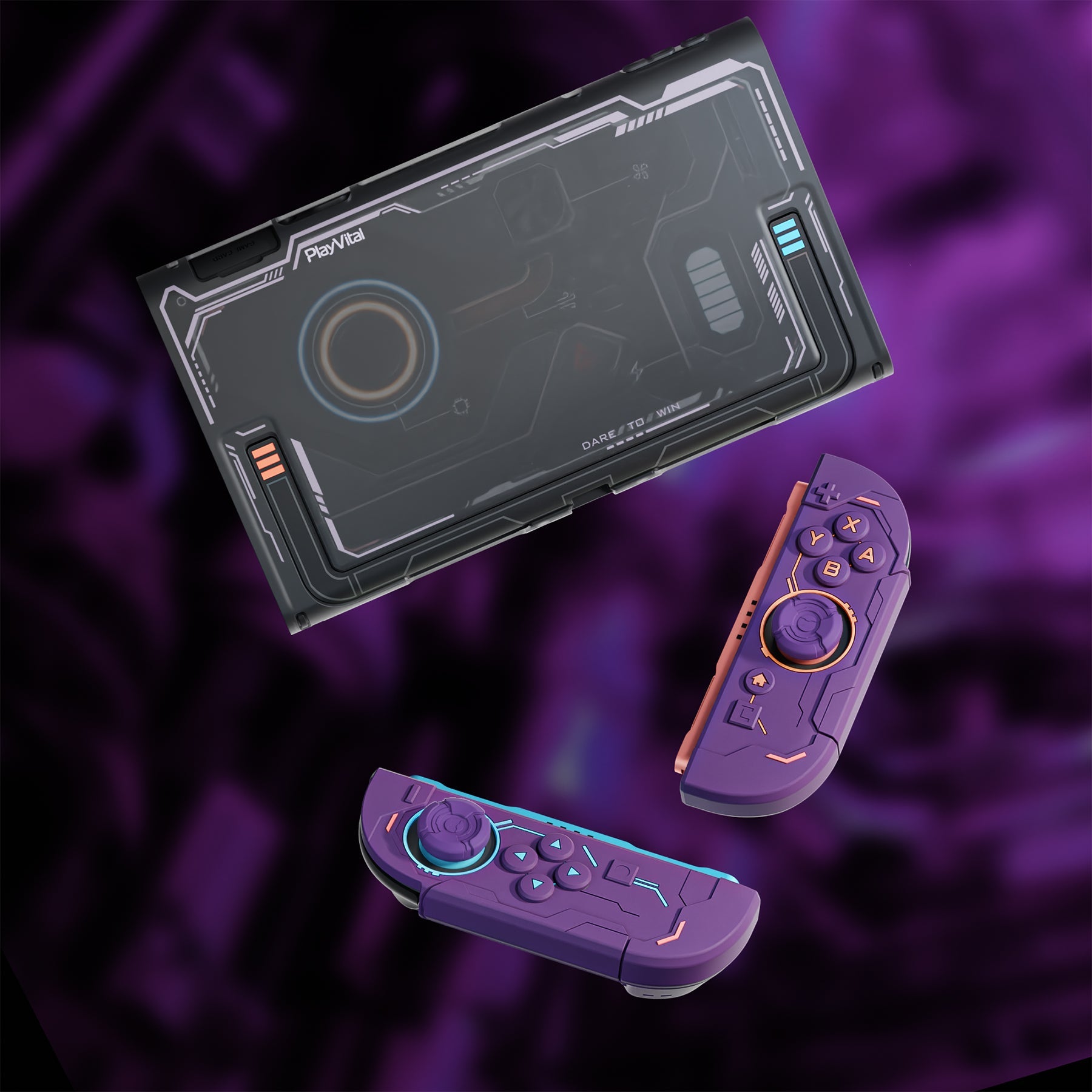 PlayVital Stellar Mecha Protective Case for Nintendo Switch 2, Ergonom