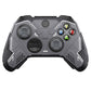 PlayVital Stellar Mecha Silicone Cover Skin for Xbox Series X/S Controller with Thumb Grips & Sticker, Anti-slip Grip Protector for Xbox Core Wireless Controller - Black & Gunmetal Gray PlayVital