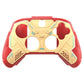 PlayVital Stellar Mecha Silicone Cover Skin for Xbox Series X/S Controller with Thumb Grips & Sticker, Anti-slip Grip Protector for Xbox Core Wireless Controller - Crimson Red & Iron Yellow PlayVital