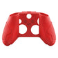 PlayVital Stellar Mecha Silicone Cover Skin for Xbox Series X/S Controller with Thumb Grips & Sticker, Anti-slip Grip Protector for Xbox Core Wireless Controller - Crimson Red & Iron Yellow PlayVital