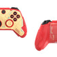 PlayVital Stellar Mecha Silicone Cover Skin for Xbox Series X/S Controller with Thumb Grips & Sticker, Anti-slip Grip Protector for Xbox Core Wireless Controller - Crimson Red & Iron Yellow PlayVital