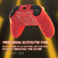 PlayVital Stellar Mecha Silicone Cover Skin for Xbox Series X/S Controller with Thumb Grips & Sticker, Anti-slip Grip Protector for Xbox Core Wireless Controller - Crimson Red & Iron Yellow PlayVital