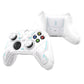 PlayVital Stellar Mecha Silicone Cover Skin for Xbox Series X/S Controller with Thumb Grips & Sticker, Anti-slip Grip Protector for Xbox Core Wireless Controller - White & Frost Gray PlayVital