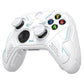 PlayVital Stellar Mecha Silicone Cover Skin for Xbox Series X/S Controller with Thumb Grips & Sticker, Anti-slip Grip Protector for Xbox Core Wireless Controller - White & Frost Gray PlayVital