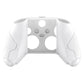 PlayVital Stellar Mecha Silicone Cover Skin for Xbox Series X/S Controller with Thumb Grips & Sticker, Anti-slip Grip Protector for Xbox Core Wireless Controller - White & Frost Gray PlayVital