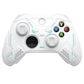 PlayVital Stellar Mecha Silicone Cover Skin for Xbox Series X/S Controller with Thumb Grips & Sticker, Anti-slip Grip Protector for Xbox Core Wireless Controller - White & Frost Gray PlayVital