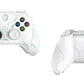 PlayVital Stellar Mecha Silicone Cover Skin for Xbox Series X/S Controller with Thumb Grips & Sticker, Anti-slip Grip Protector for Xbox Core Wireless Controller - White & Frost Gray PlayVital