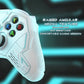 PlayVital Stellar Mecha Silicone Cover Skin for Xbox Series X/S Controller with Thumb Grips & Sticker, Anti-slip Grip Protector for Xbox Core Wireless Controller - White & Frost Gray PlayVital